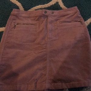 purple corduroy skirt